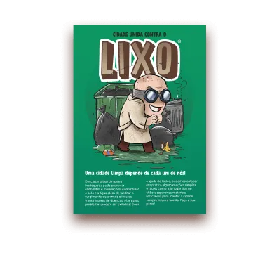 Folder Cidade Unida contra o Lixo